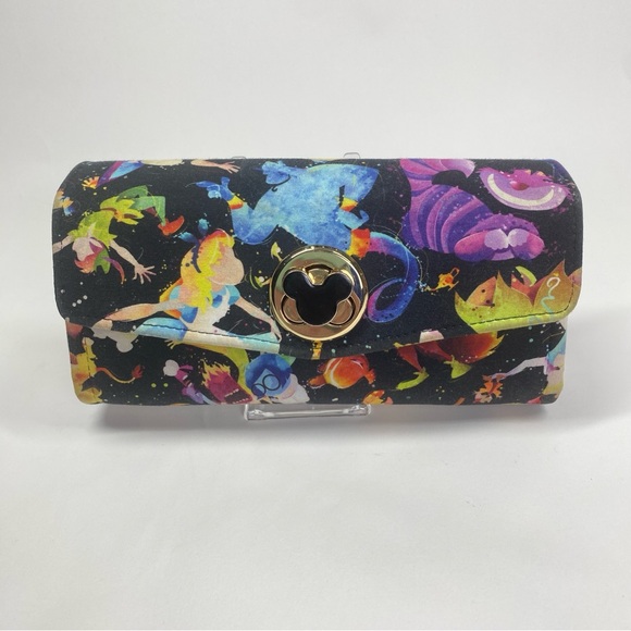 Vintage 90s Disney Heroes Wallet – 8” Cotton, Mickey Mouse Close-Up A18 RARE - Picture 1 of 15